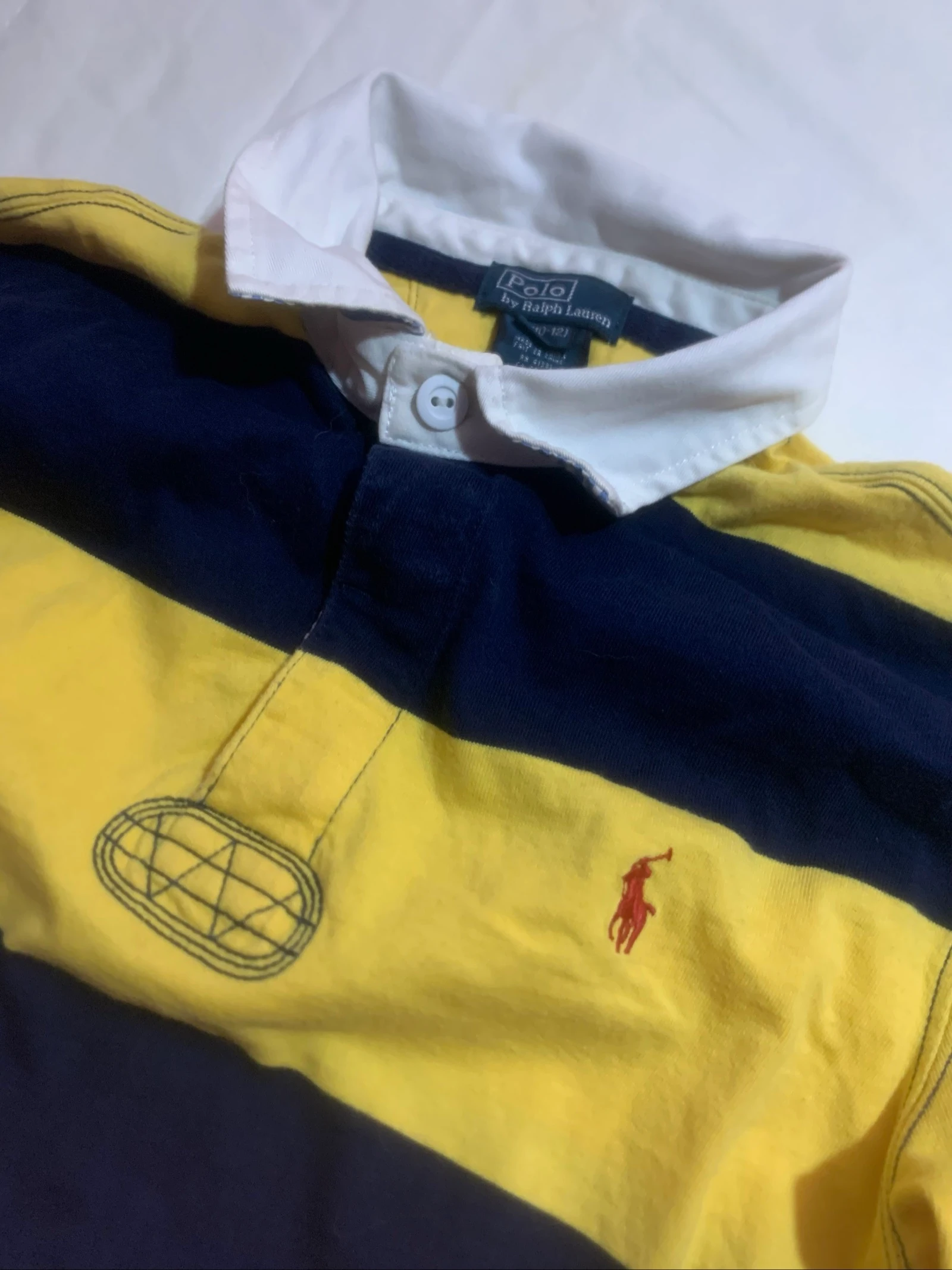 Polo Ralph Lauren Gele en Marineblauwe Marinero Maat M-Kind – photo 2